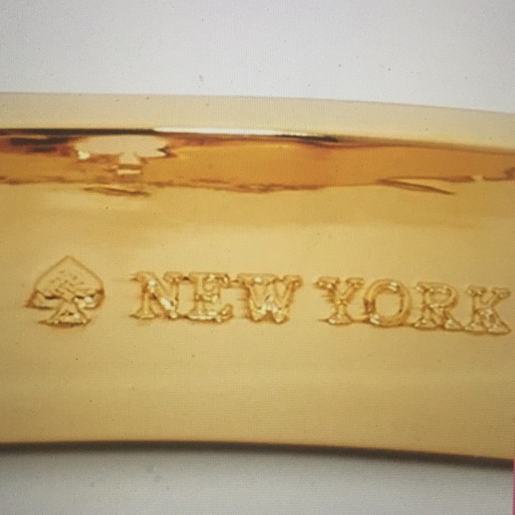 ♠️KATE SPADE HOLE SPADE 10MM HINGE BANGLE - Picture 5 of 7